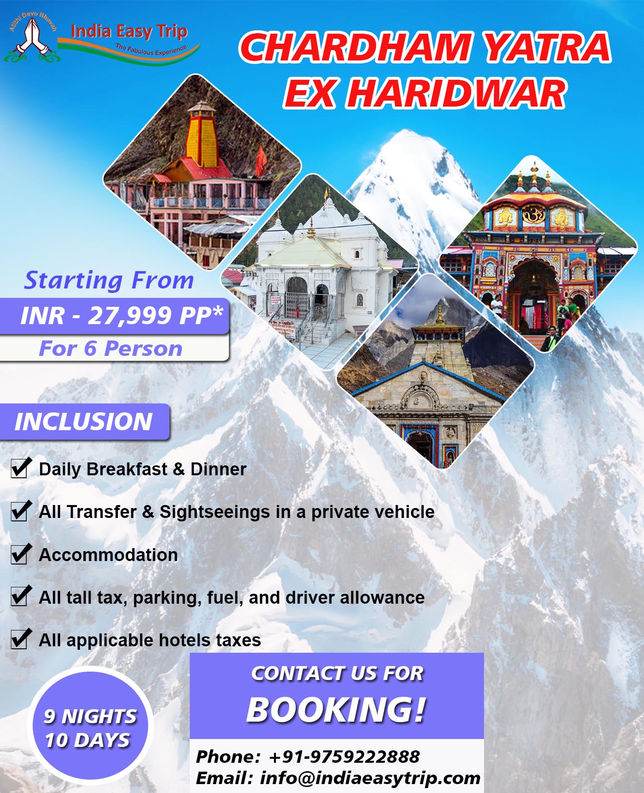 Chardham Yatra Ex Haridwar